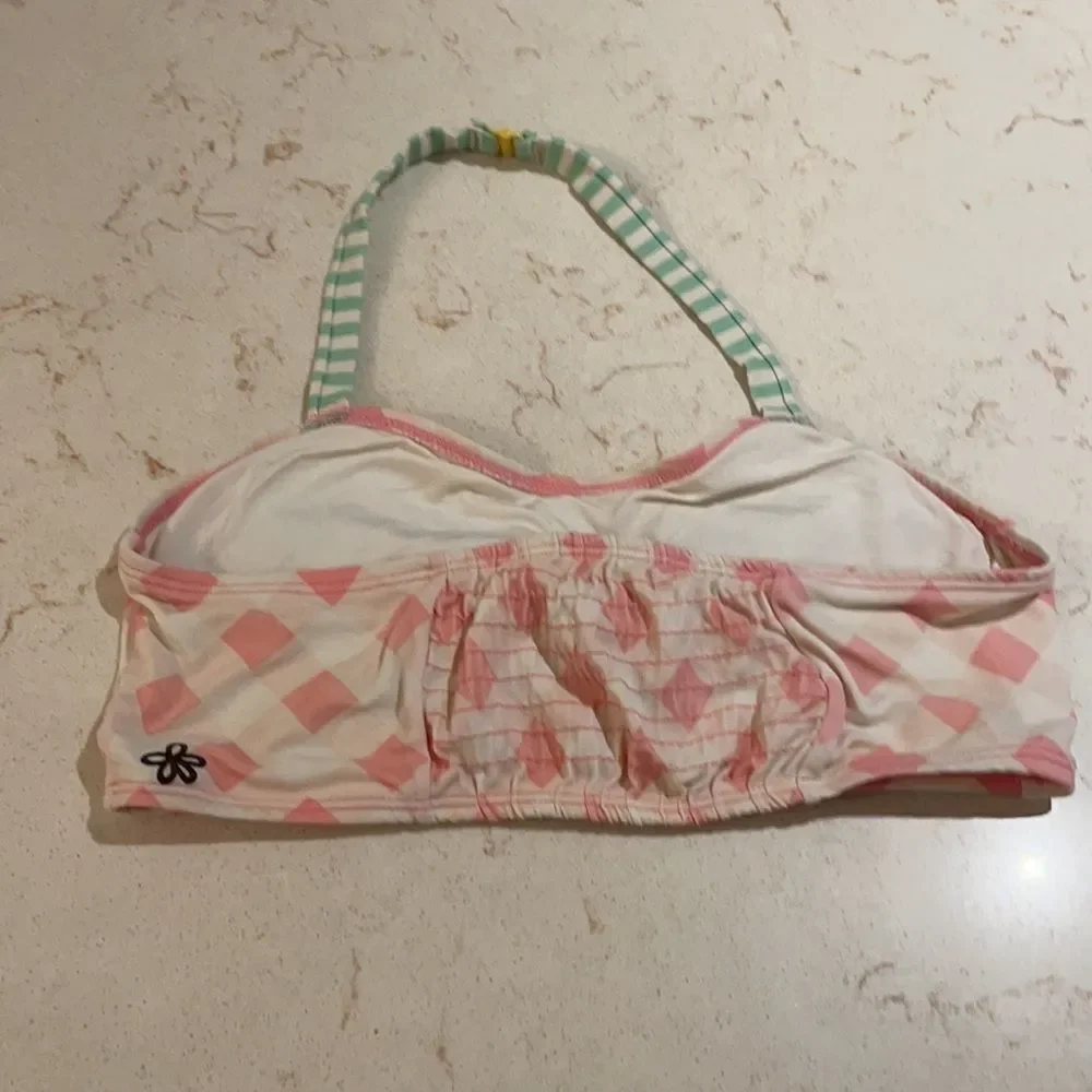 Matilda Jane bikini top with bow mint green and pink SZ 14